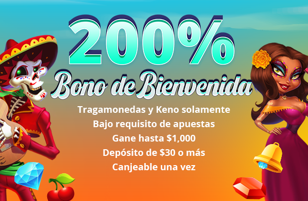 Sunrise Slots Bono de bienvenida de 200%